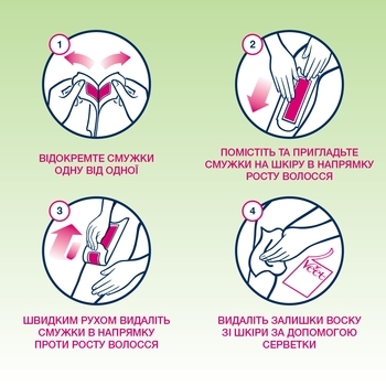 Воскові смужки Veet Easy-Gelwax для сухої шкіри, 12 шт. - Pampik - 6