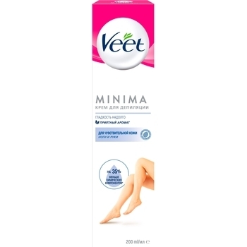 Крем для депіляції Veet Minima для чутливої ​​шкіри, 200 мл - Pampik