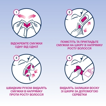 Воскові смужки Veet Easy-Gelwax для чутливої ​​лінії бікіні та області пахв, 16 шт. - Pampik - 5