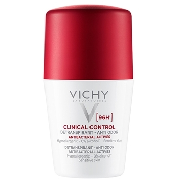 Кульковий антиперспірант Vichy Deo Clinical Control 96 годин захисту, проти надмірного потовиділення та запаху, 50 мл (MB468300) - Pampik