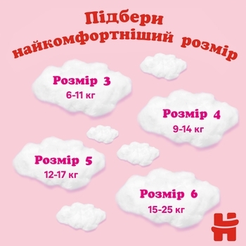 Підгузки-трусики для дівчаток Huggies Pant 6 (15-25 кг), 96 шт. - Pampik - 3