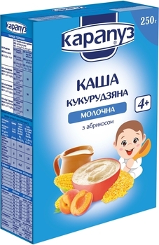 Молочна каша Карапуз Кукурудзяна з абрикосом, 250 г - Pampik - 3