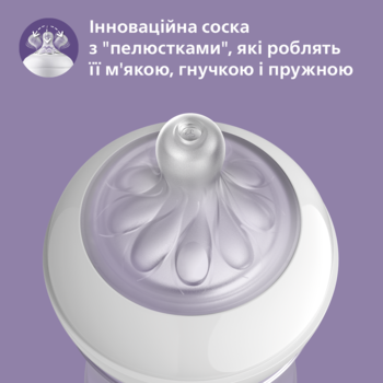 Пляшка для годування Philips Avent Natural, 2 шт., 125 мл (SCF030/27) - Pampik - 4