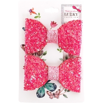 Заколка для волос Lukky, 2 шт., розовый (T18450_рожевий) - Pampik