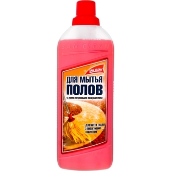 Средство для мытья пола San Clean для линолеума, 1 л  - Pampik