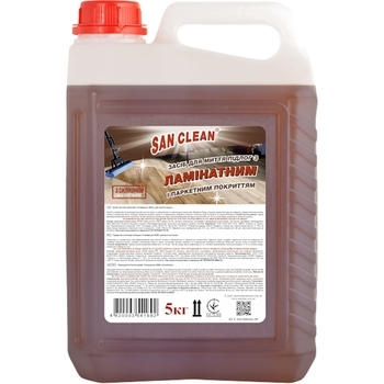 Средство для мытья пола San Clean для паркета и ламината, 5 л - Pampik