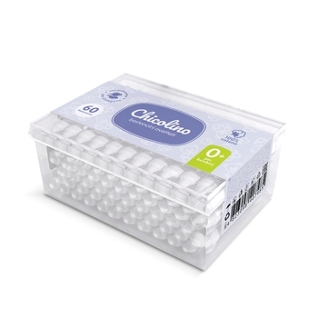 Детские ватные палочки Chicolino, 60 шт. - Pampik