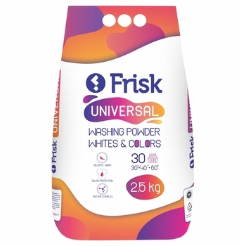 Стиральный порошок Frisk Universal, 2,5 кг - Pampik