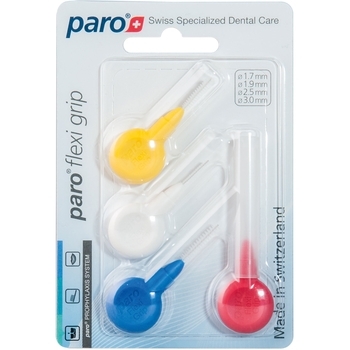 Міжзубні йоржи Paro Swiss Flexi Grip, 4 різних розміри, 4 шт. - Pampik