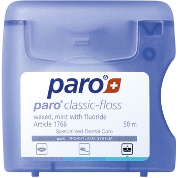 Класична зубна нитка Paro Swiss Classic floss, вощена, 50 м - Pampik