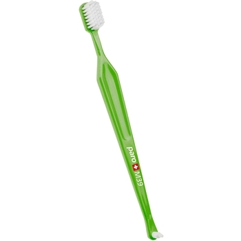Зубна щітка Paro Swiss M39, з монопучковою насадкою, середня жорсткість, салатовий - Pampik