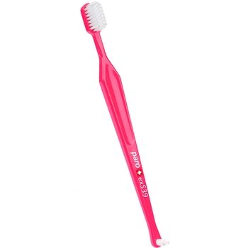 Зубна щітка Paro Swiss exS39, з монопучковою насадкою, ультрам'яка, рожевий - Pampik