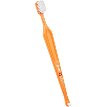 Зубна щітка Paro Swiss M39, з монопучковою насадкою, середня жорсткість, помаранчевий - Pampik