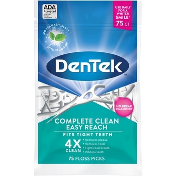 Флос-зубочистки DenTek Комплексне очищення Задні зуби, 75 шт. - Pampik