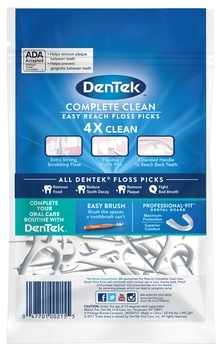 Флосс-зубочистки DenTek Комплексная очистка Задние зубы, 125 шт. - Pampik - 2