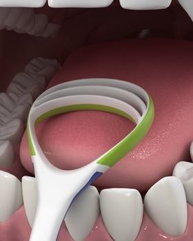 Очищувач язика DenTek Комфортне очищення, блакитний - Pampik - 5