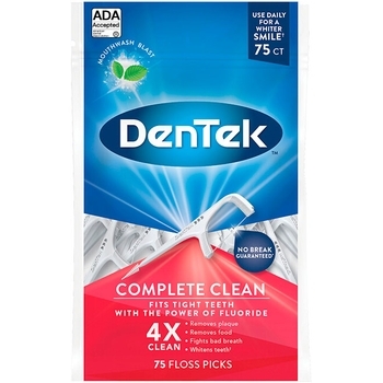 Флосс-зубочистки DenTek Комплексне очищение, 75 шт. - Pampik