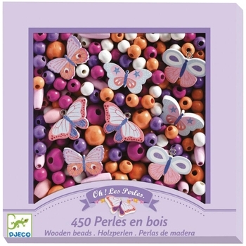 Набір для творчості Djeco Метелики, з дерев'яними намистинами (DJ09810) - Pampik