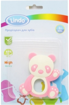 Прорізувач Lindo Панда, рожевий (LI 329) - Pampik - 2