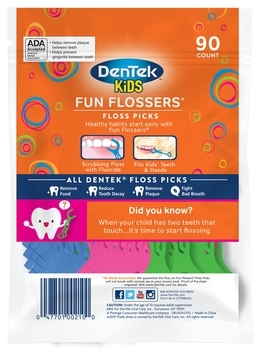 Детские флоссы DenTek с держателями, 90 шт. - Pampik - 2