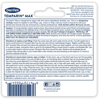 Відновлення пломб, коронок і вкладок, що випали DenTek Temparin Max - Pampik - 2