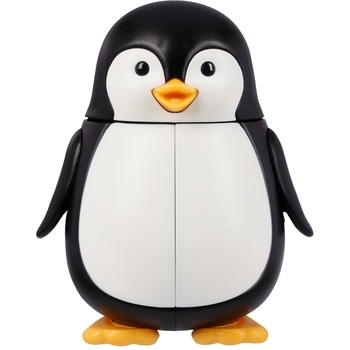 Футляр для зубных щеток DenTek Пингвин, черный - Pampik