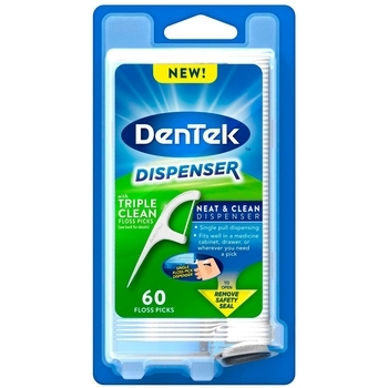 Флосс-зубочистки з диспенсером DenTek Потрійне очищення Triple Clean, 60 шт. - Pampik