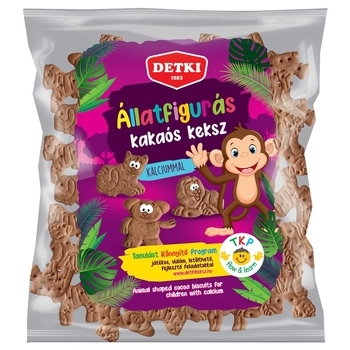 Печенье Detki Зоологическое, с какао, 160 г - Pampik