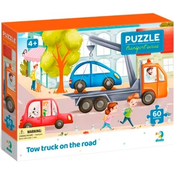 Пазл Dodo Эвакуатор на дороге, 60 элементов - Pampik