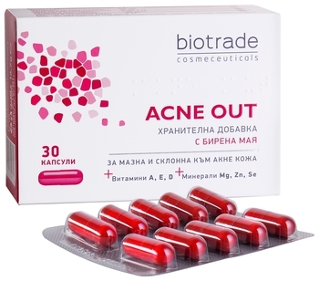 Вітамінно-мінеральний комплекс Biotrade Acne Out, 30 капсул - Pampik