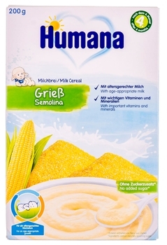 Молочна каша Humana Кукурудзяна, 200 г - Pampik