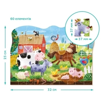 Пазл DoDo Сельские приключения, 60 элементов (300377) - Pampik - 3