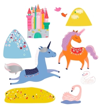 Набір наклейок Avenir Єдиноріжки, 20 шт. (TS198192) - Pampik - 2