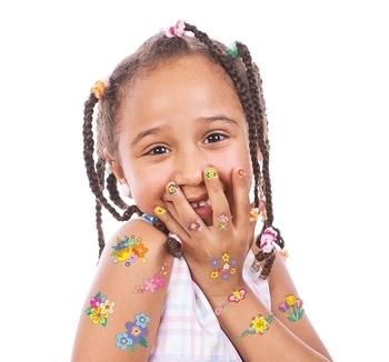 Набір наклейок на тіло та нігті Avenir Квіти, 260 наклейок (NA218207) - Pampik - 3