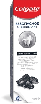 Зубна паста Colgate Безпечне відбілювання Природне вугілля, 75 мл - Pampik - 2