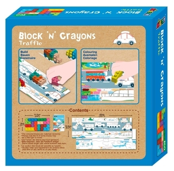 Набор для творчества Avenir Транспорт, восковые мелки, 12 цветов (BTS216013) - Pampik - 2