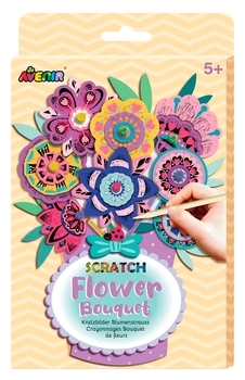 Набір для творчості Avenir Букет квітів, скретч-арт (CH211734) - Pampik
