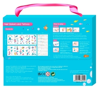 Набор наклеек на тело и ногти Avenir Русалки, 260 наклеек (NA218204) - Pampik - 2