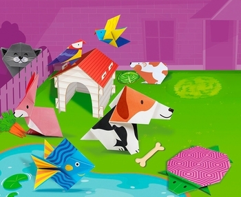 Набір для творчості Avenir Домашні улюбленці, орігамі, 40 аркушів (CH211786) - Pampik - 4