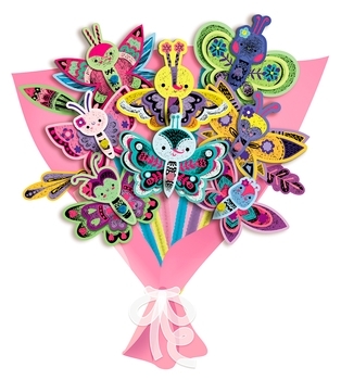 Набор для творчества Avenir Букет бабочек, скретч-арт (CH211732) - Pampik - 3