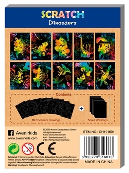 Набор для творчества Avenir Скретчбук, единороги, 15 листов (CH191602) - Pampik - 2