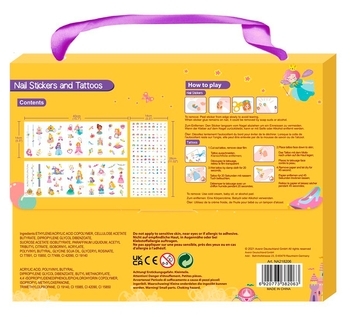 Набор наклеек на тело и ногти Avenir Принцессы, 260 наклеек (NA218206) - Pampik - 2