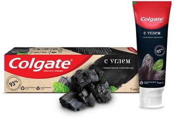 Зубна паста з натуральними інгредієнтами Colgate Naturals Ефективне відбілювання з Вугіллям, 75 мл - Pampik - 2