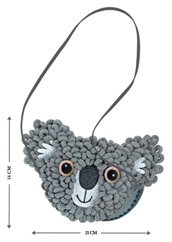 Набор для творчества 2 в 1 Avenir Коалёнок, вязание крючком и шитье сумочки (CH211753) - Pampik - 4