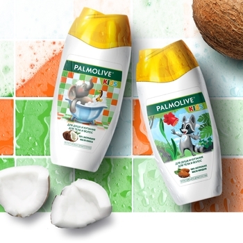 Гель для душу та купання Palmolive, з кокосом, для тіла та волосся, 250 мл - Pampik - 8