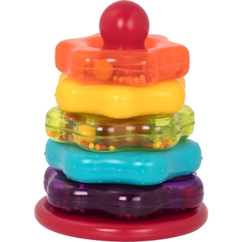 Розвиваюча іграшка Battat Lite Кольорова пірамідка (BT2579Z) - Pampik - 2