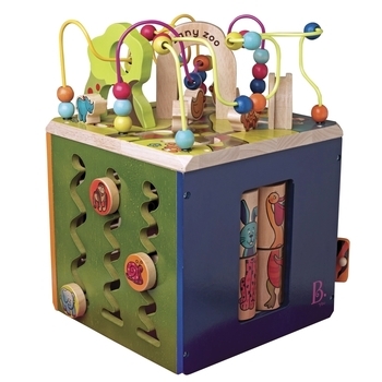 Розвиваюча дерев'яна іграшка Battat Зоо-куб - Pampik