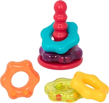 Розвиваюча іграшка Battat Lite Кольорова пірамідка (BT2579Z) - Pampik - 3