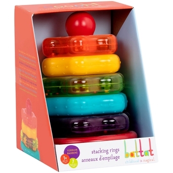 Розвиваюча іграшка Battat Lite Кольорова пірамідка (BT2579Z) - Pampik