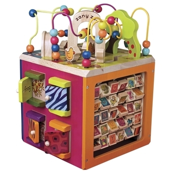 Розвиваюча дерев'яна іграшка Battat Зоо-куб - Pampik - 2